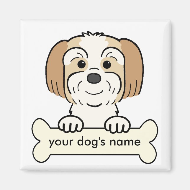 Personalisiert Lhasa Apso Magnet (Vorne)