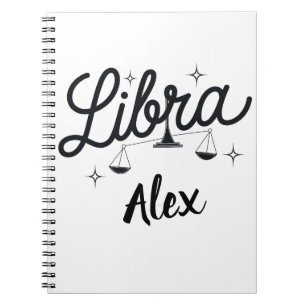 Personalisiert Libra Zodiac Signa Art Notizblock