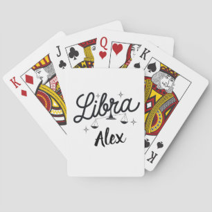 Personalisiert Libra Zodiac Signa Art Spielkarten
