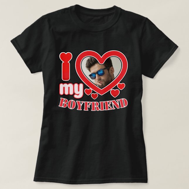Personalisiert Liebe Mein Freund T-Shirt (Design vorne)