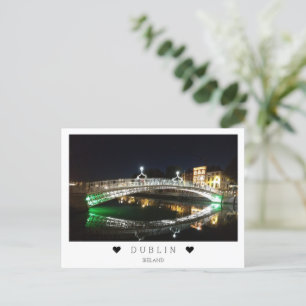 Personalisiert, Liffey River in Dublin, Irland Postkarte