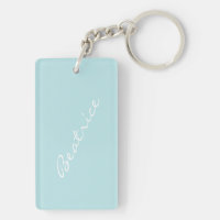 Personalisiert Light Blue Minimalistisch Bridesmai