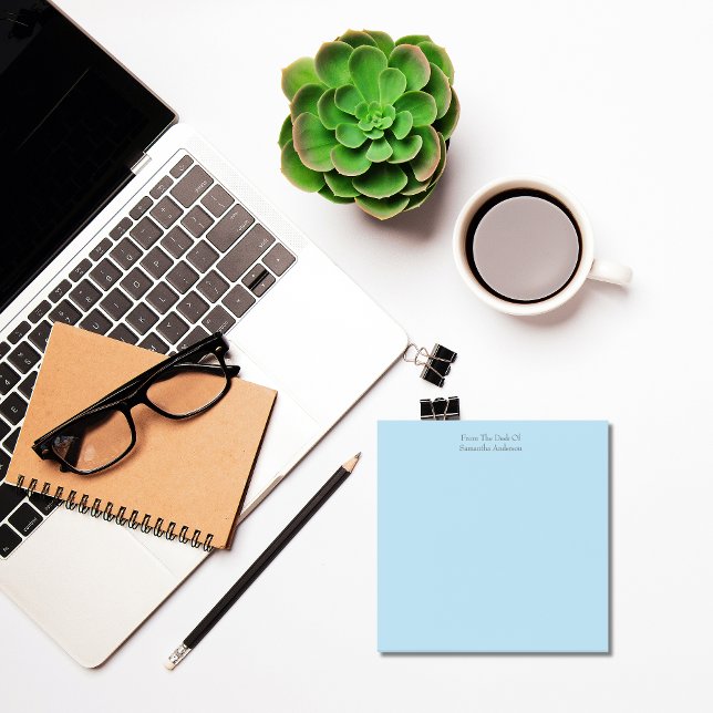 Personalisiert Light Blue Post it Note Pads Post-it Klebezettel (Personalized Light Blue Post-it-notes.  3x3 inches.)