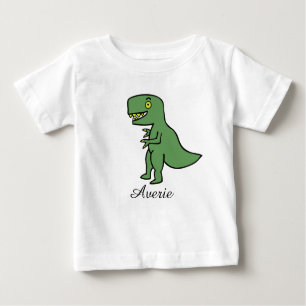 Personalisiert Li'l T-Rex Baby T-shirt