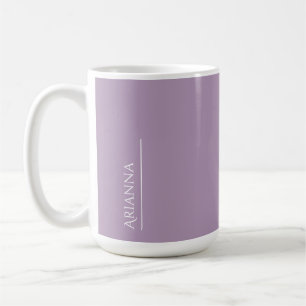 Personalisiert lila kaffeetasse