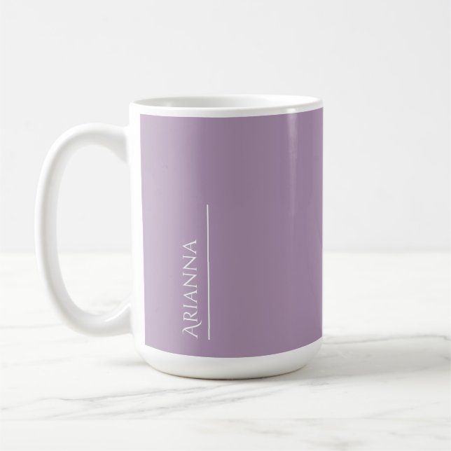 Personalisiert lila kaffeetasse (Links)