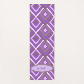Personalisiert Lila modern Abstrakt Yogamatte