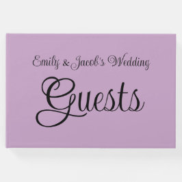 Personalisiert Lilac Gästebuch