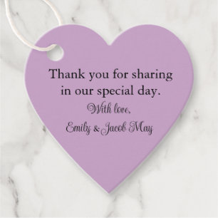 Personalisiert Lilac Geschenkanhänger