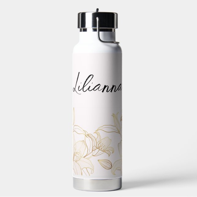 Personalisiert Lilies Trinkflasche (Links)