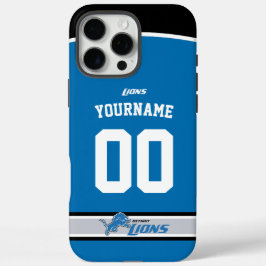 Personalisiert Lions Jersey American Football iPhone 16 Pro Max Hülle