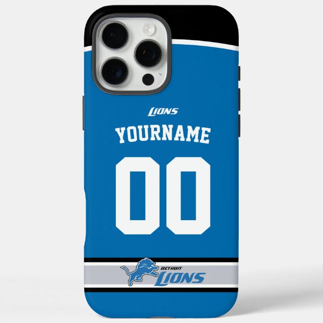 Personalisiert Lions Jersey American Football Case-Mate iPhone Hülle (Rückseite)