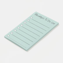 Personalisiert Liste tun - Post-Itanmerkungen
