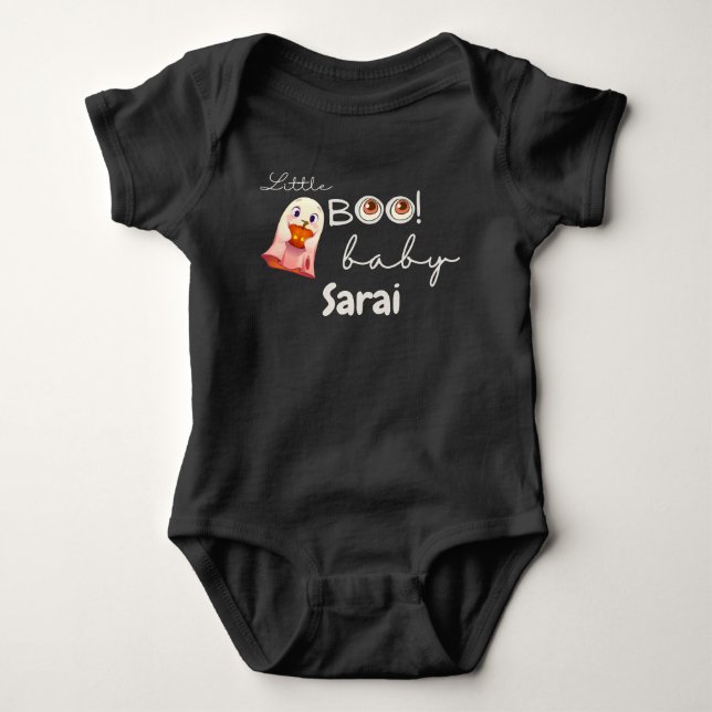 Personalisiert Little Boo Baby Strampler (Vorderseite)