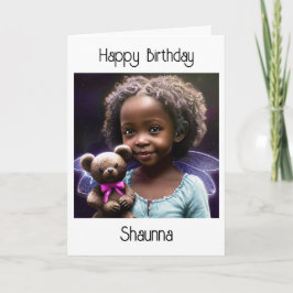 Personalisiert Little Girl Happy Birthday Karte
