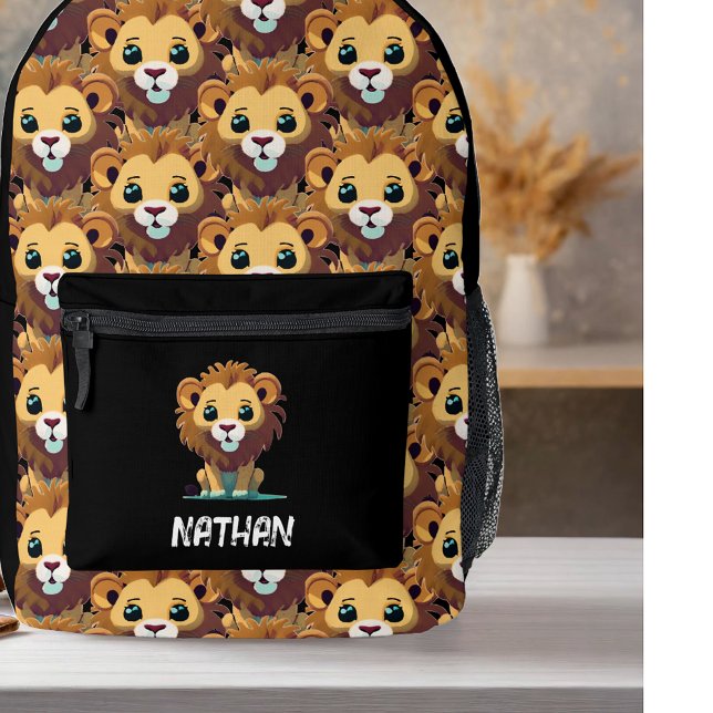 Personalisiert Little Lion Bedruckter Rucksack (Von Creator hochgeladen)