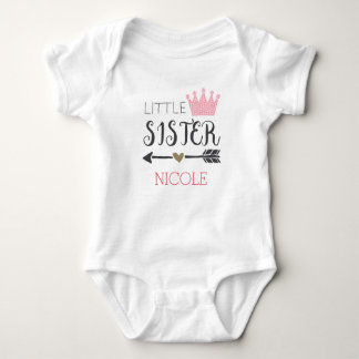 Personalisiert Little Sister Baby Strampler