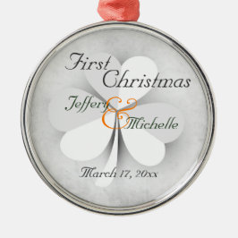Personalisiert Lucky Cloud Irish First Christmas Ornament Aus Metall