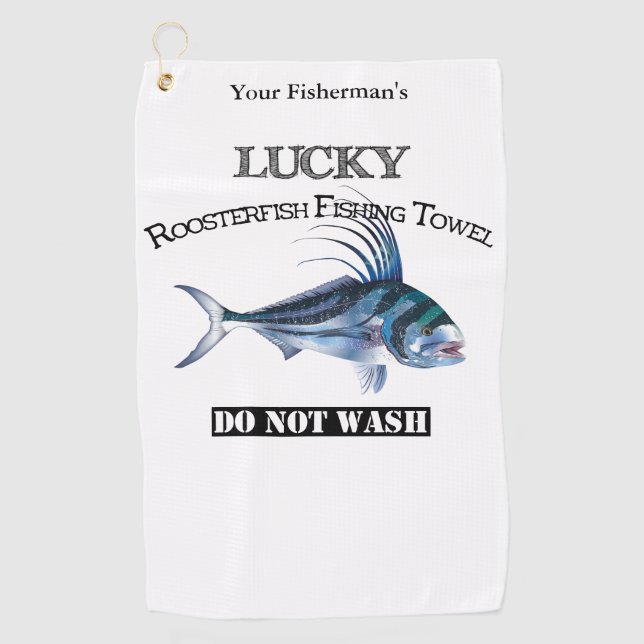 Personalisiert Lucky Roosterfish Handtuch (Vorderseite)