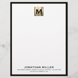 Personalisiert Luxus Monogram Letterhead Briefbogen