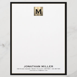 Personalisiert Luxus Monogram Letterhead Briefbogen