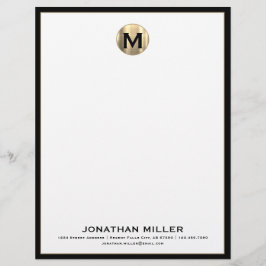 Personalisiert Luxus Monogram Letterhead Briefbogen