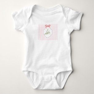 Personalisiert Lyla Baby Girl Kinderzimmer Bow&Gin Strampler