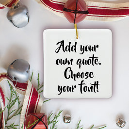 Personalisiert machen keramikornament