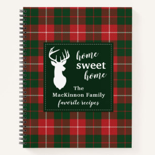 Personalisiert MacKinnon Tartan Karierte Familienr Notizbuch