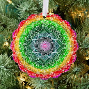 Personalisiert Magical Christmas Mandala Ornament Karte