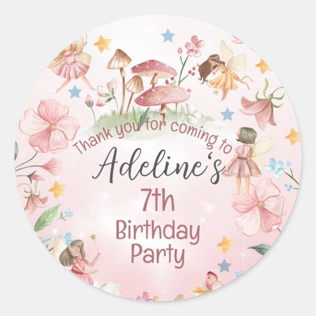 Personalisiert Magical Fairy Garden Stickers (Vorderseite)