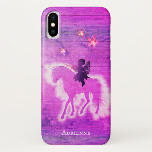 Personalisiert Magische Einhorn-Silhouette Rosa Bl Case-Mate iPhone Hülle