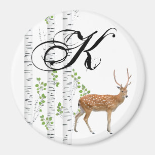 Personalisiert Magnet Deer Dock Buck Waldland
