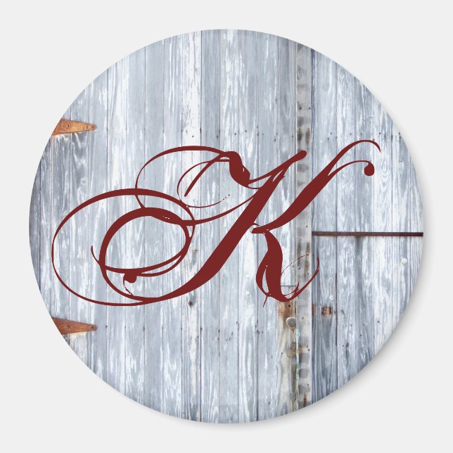 Personalisiert Magnet Weißwaschholz Barntür Couch (Vorne)