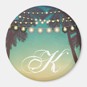 Personalisiert Magnet XMAS Beach Sunset Palm Trees