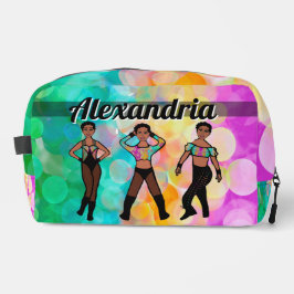 Personalisiert Majorette Dancer Pastel & Black #1 Waschbeutel