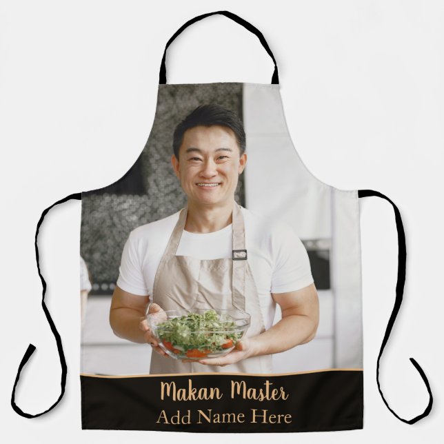 Personalisiert Makan Master All-over-Print-Schürze Schürze (Vorderseite)