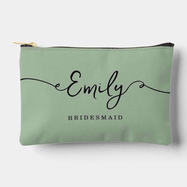 Personalisiert Makeup Bag Bridesmaid Geschenke Zubehörtasche (Vorderseite)