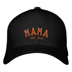 Personalisiert Mama est. Bestickte Baseballkappe