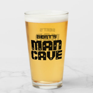 Personalisiert Man Cave Beer Pint Glass Glas