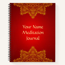 Personalisiert Mandala Meditation Journal Notizbuch