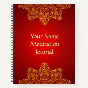 Personalisiert Mandala Meditation Journal Notizbuch