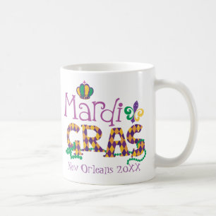 Personalisiert Mardi Gras Tasse