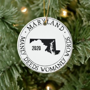 Personalisiert Maryland Ornament