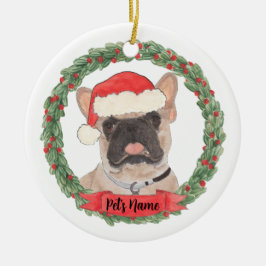 Personalisiert Masked Frenchie French Bulldog Keramik Ornament