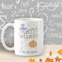 Personalisiert Mathe Wizard Pumpkin Pie Mathe Teac