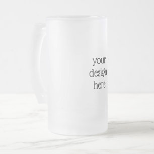 Personalisiert Mattglas Bierglas