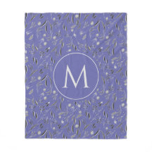 Personalisiert Mauve Floral MONOGRAM