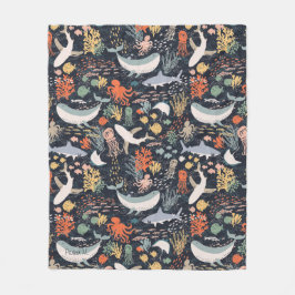 Personalisiert | Meeresleben Fleecedecke