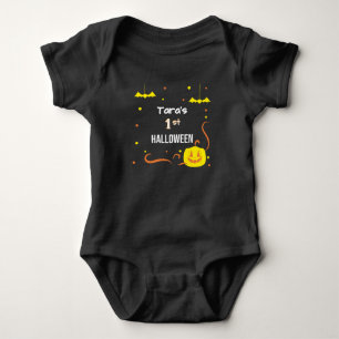 Personalisiert mein 1. Halloween Baby Bodysuit Strampler